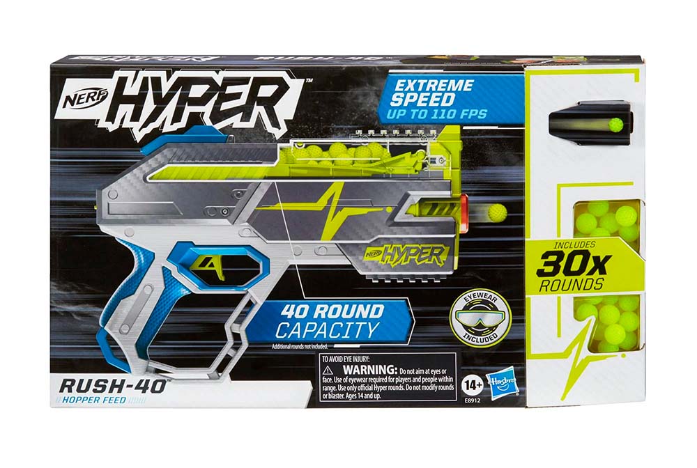 Toy 5 :: NERF HYPER RUSH-40 BLASTER